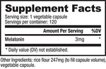 Melatonin (3mg) 120 Vegetable Capsules